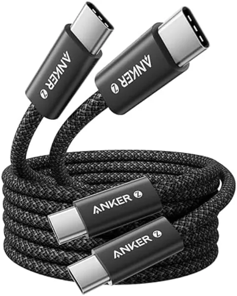 free ads Anker USB C zu USB C Kabel, 240 W USB C Kabel, 2 x 1.8 m, geflochten und staubresistent für iPhone 15, 16, 17 Serie, Galaxy S24 – 20% Rabatt