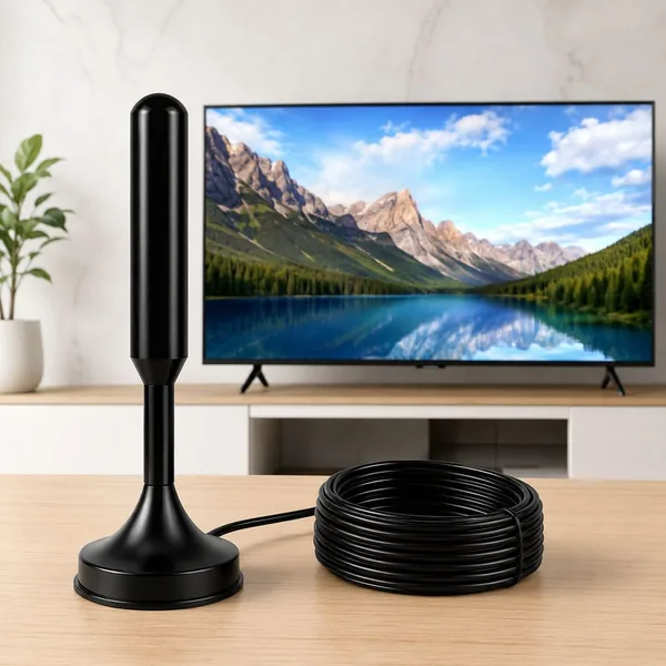 free ads Antena TV Digital Amplificada Interna e Externa HDTV UHF VHF com Base Magnética e Super Ímã – Melhor Preço