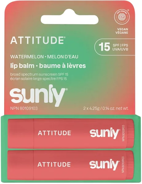 free ads ATTITUDE SPF 15 Lip Balm Duo Best Deal