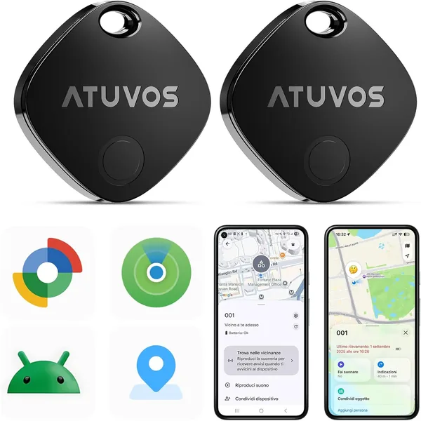 free ads ATUVOS Air Tag Tracker – 2x Localisateur d’objets Bluetooth