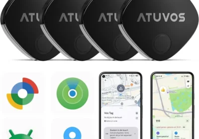 free ads ATUVOS Slimme Tracker Air Tag Dubbel Systeem Set van 4 met Google Compatibiliteit voor Apple Find My en Android Find Spot APP in Netherlands