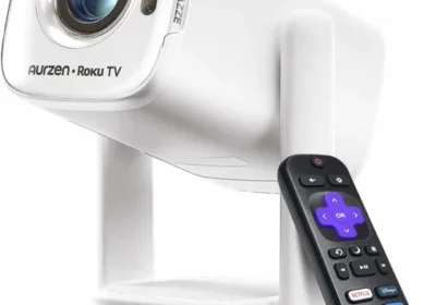 free ads Aurzen Roku TV Smart Projector 1080p WiFi Bluetooth USB-C in Singapore