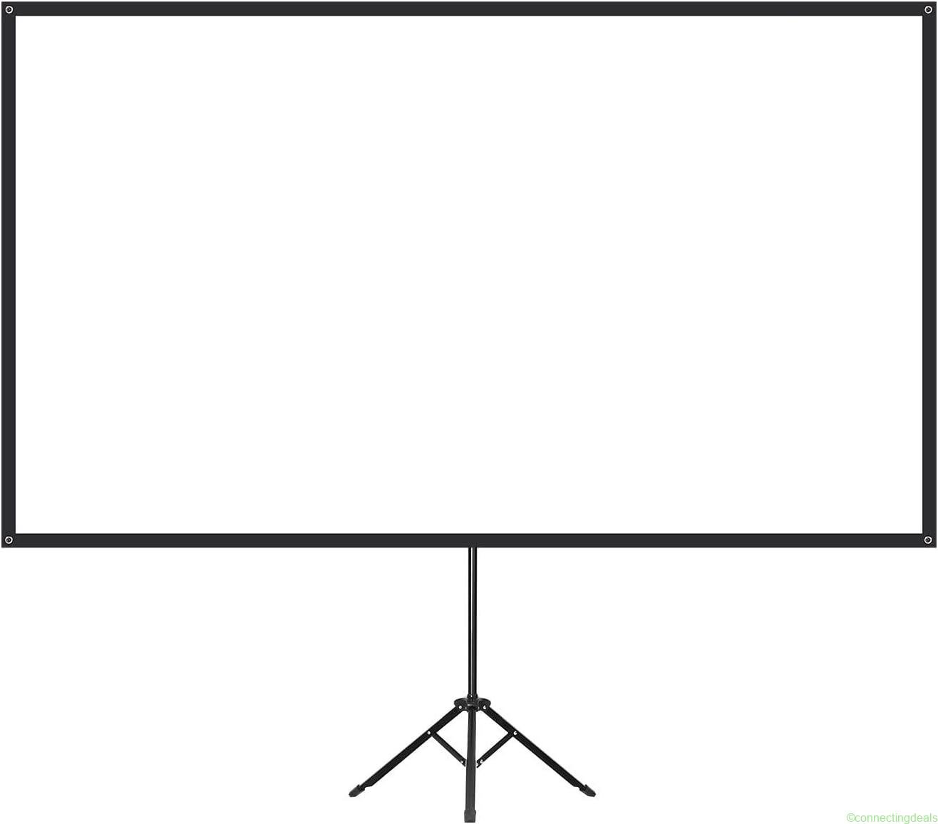 free ads AUSWAY 80″ 4K Portable Projector Screen with Tripod – Best Price