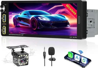 free ads Autoradio 1 DIN Bluetooth avec Car Play et Android Auto - Écran tactile 6.9 Pouces HD in France