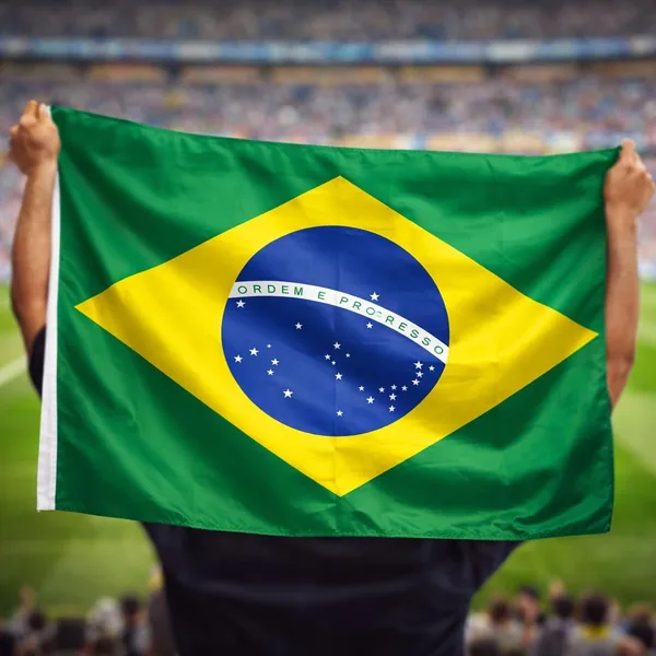 free ads Bandeira do Brasil Premium 130×90 cm para Copa do Mundo – Orgulho Nacional Verde Amarelo com Espaço para Haste