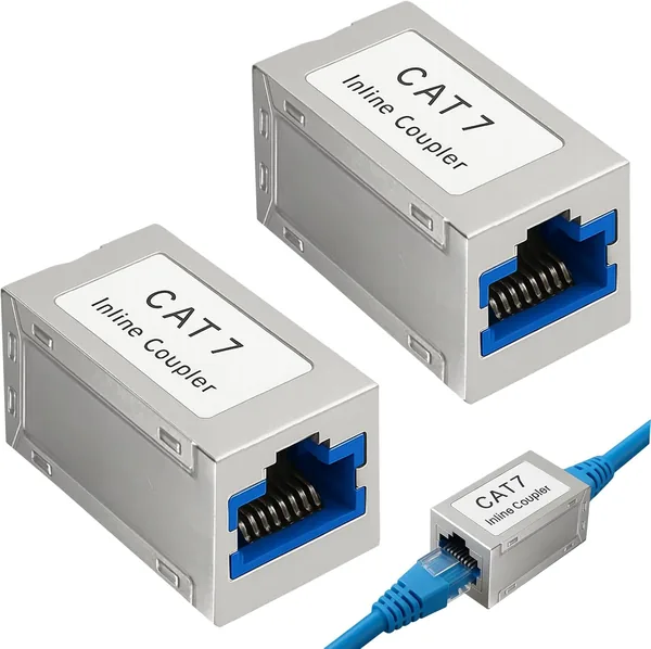 free ads BaZuyunMd 2x RJ45 Ethernet Coupler 10Gbps – Adaptador de Extensión LAN