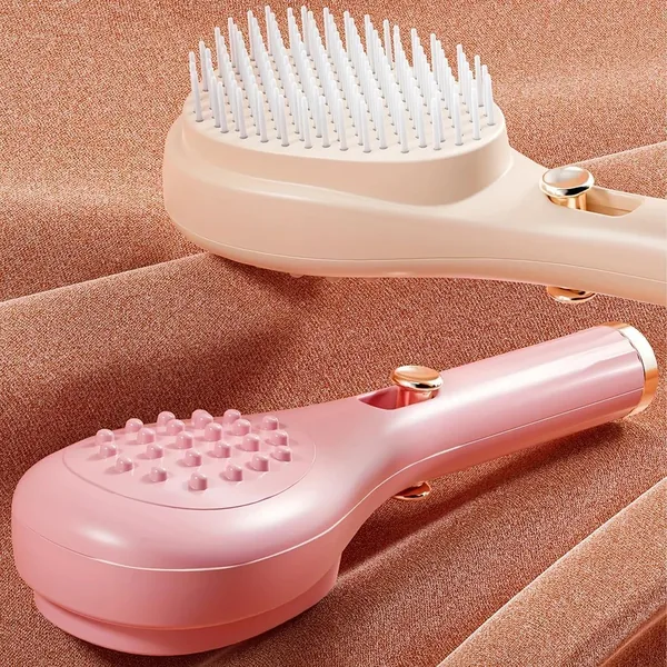 free ads BIRVAN Self Cleaning Anti-Static Massage Comb Best Deal