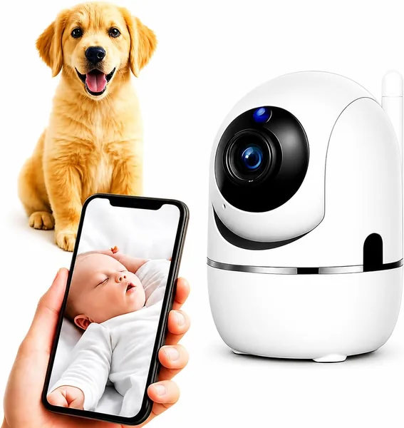 free ads Câmera de Segurança Baby Wi-Fi Full HD – Visão Noturna, Áudio Bidirecional, 360°
