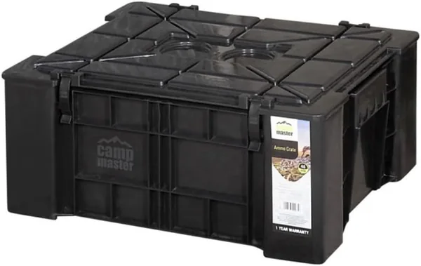 free ads Camp Master Ammo Crate Storage Box (Black) – Stackable Utility Container for Camping & 4×4 Adventures – Best Deal