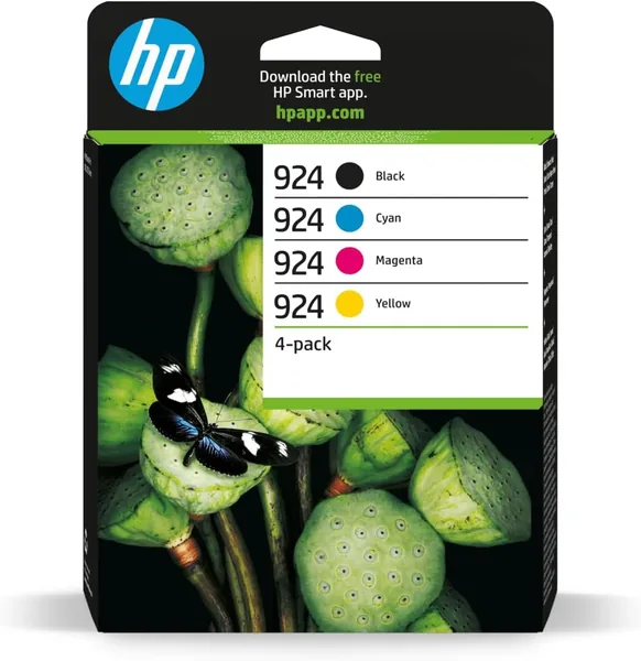 free ads Cartouches d’encre HP 924 Pack de 4 Originales CMYK