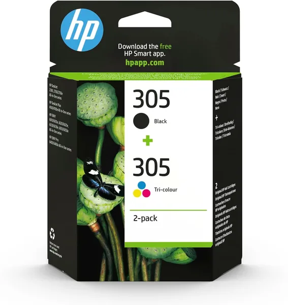 free ads Cartuccia HP 305 Originale a Inchiostro, Nero/Tricolore