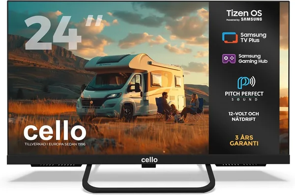 free ads Cello CTRAV-24TZ 24′ Smart LED 12V TV med Tizen OS av Samsung, spelingshub, perfekt ljud, Bluetooth – Best Price