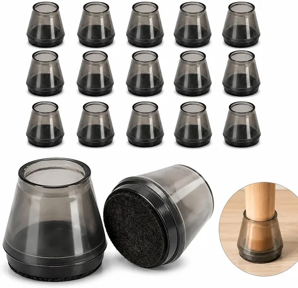 free ads Chair Leg Floor Protectors – 16 Pack Felt Pads 15-25mm Best Deal