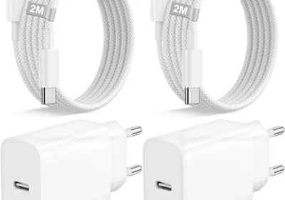 free ads Chargeur rapide iPhone 25W x 2 avec câbles Lightning 2m en nylon tressé [Certification MFi], adaptateur chargeur USB C vers Li in Belgium