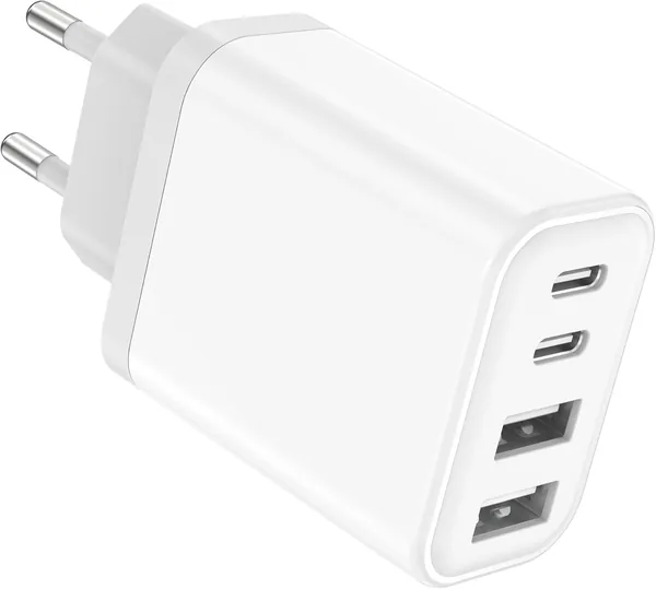 free ads Chargeur Rapide USB-C 40W avec Adaptateur Mural 4 Ports, Compatible iPhone 17/16… (Meilleur Prix)