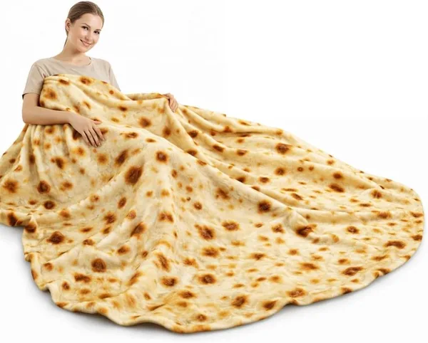 free ads Cobija Circular de Tortilla Bluelander 180 x 180 cm, Manta para Comida, Descuento 32% Off