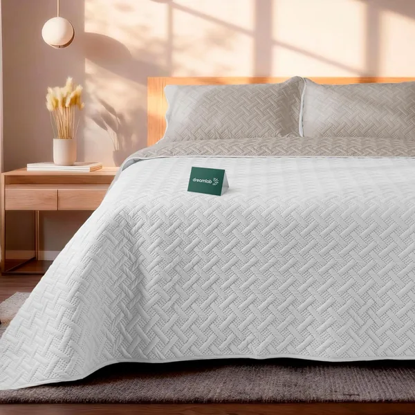 free ads Colcha Ligera Dreamlab Pinsónica Doble Vista con Fundas de Almohadas Edrecolcha Capitonada Reversible | Mejor Oferta