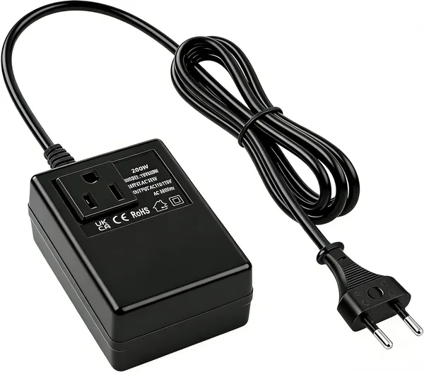 free ads Conversor de voltaje 220V a 110V, Reductor de corriente 200W, Adaptador de enchufe internacional