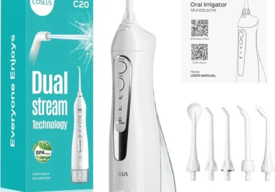 free ads COSLUS C20 Water Flosser خيط مائي خيط تنظيف المياه للعناية بالأسنان واللثة، لاسلكي، خزان مياه كبير، in Saudi Arabia