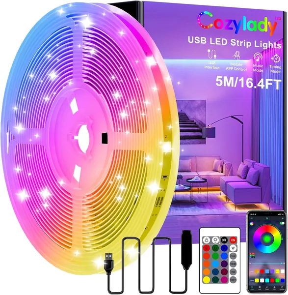 free ads Cozylady RGB LED Light Strip Best Deal