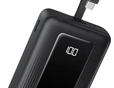 free ads بطارية محمولة Anker Zolo، 20,000mAh مع شاحن سريع 30W و كابل USB-C مدمج، عبوة بطارية لهواتف iPhone 17/16/15 in Saudi Arabia