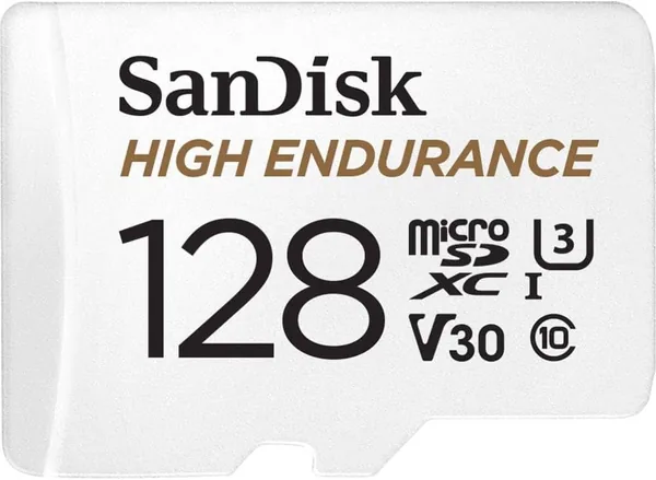 free ads بطاقة ذاكرة SanDisk 128 جيجابايت عالية التحمل بالفيديو SDXC مع محول لكاميرات الركوب وأنظمة المراقبة المنزلية – C10، U3، V30، 4K UHD