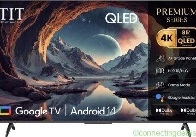free ads تلفزيون TIT 85 بوصة QLED 4K ذكي | Google TV | HDR10/HLG | معدل تحديث 120Hz | Dolby Audio - أفضل سعر in Saudi Arabia