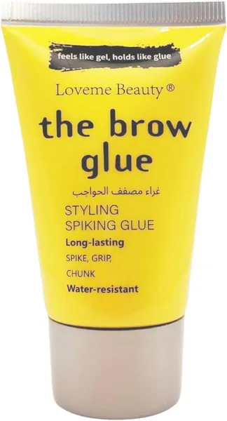 free ads جل تثبيت الحواجب Loveme Beauty The Brow Glue، ثبات طويل الأمد ومقاوم للماء، مظهر شفاف