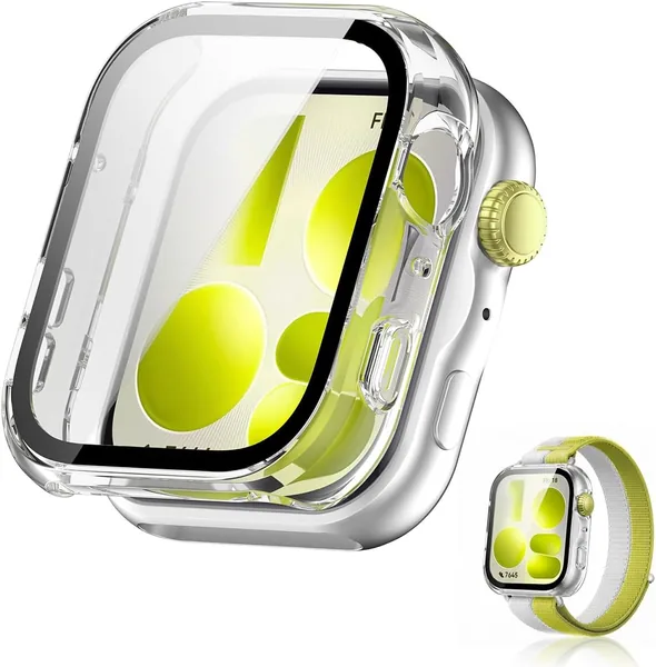 free ads حالة وحماية شاشة لـ Huawei Watch Fit 5، غطاء كامل مضاد للخدش والصدمات