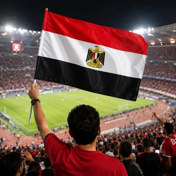 free ads علم مصر كبير مع عصا بلاستيكية 88 × 63 سم – علم وطني للاحتفالات والأحداث الرياضية زينة داخلية وخارجية