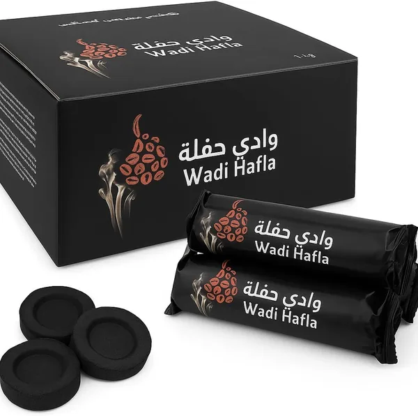 free ads فحم البخور بريميوم وادي نصفا (حجم قياسي) سهل الاشتعال وسهل الاستخدام 60 قرص، 33 ملم (فردي)