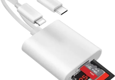 free ads قارئ بطاقات ذاكرة iPhone [مُعتمد من Apple MFi] محول 2 في 1 USB C إلى SD/Micro SD، فتحتي بطاقة ذاكرة مزدوجة in Bahrain