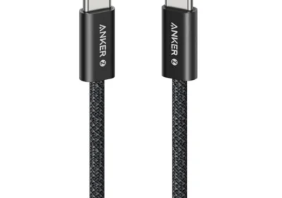 free ads كابل أنكر زولو USB C إلى USB C، كابل شحن سريع من نوع C مقاوم للأتربة، مصمم نحيف لمجموعة iPhone 17/16، أسود in Qatar