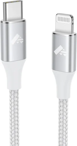 free ads كابل شحن أيونوس USB C إلى Lightning، [مُعتمد من آبل MFi] كابل شاحن iPhone سريع الشحن 1 متر