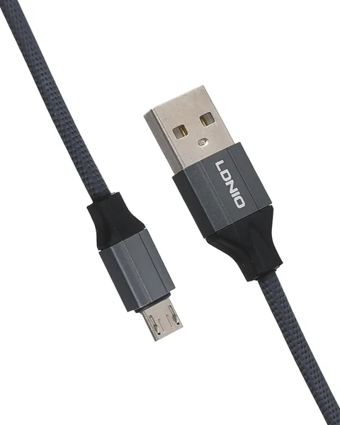 free ads كابل شحن سريع LDNIO LS442، 2.4A، 2 متر (رمادي، USB-A إلى Micro)