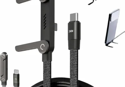 free ads كابل شحن سريع Next Plug USB C إلى USB C بقوة 240 واط مع قاعدة، متوافق مع iPhone 17 و Air و iPhone 16/15 Pro/Max و Macbook AI in Qatar