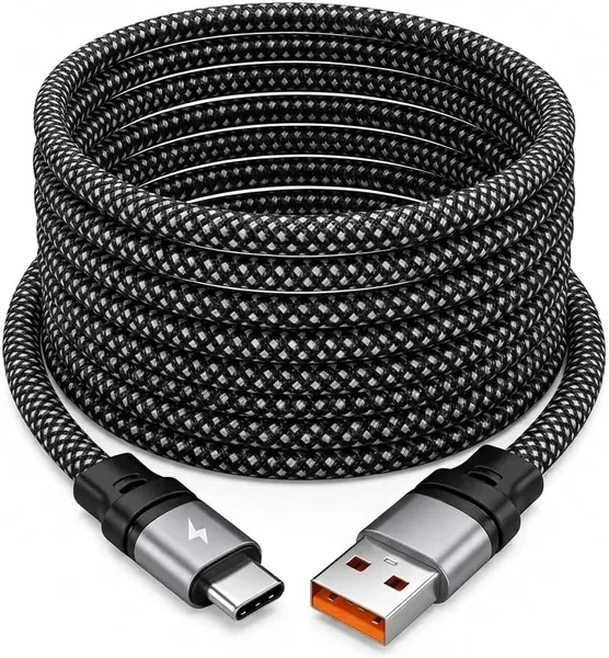 free ads كابل شحن وسريع لنقل البيانات USB إلى Type-C 6A، 1م متوافق مع أجهزة أندرويد – أفضل سعر