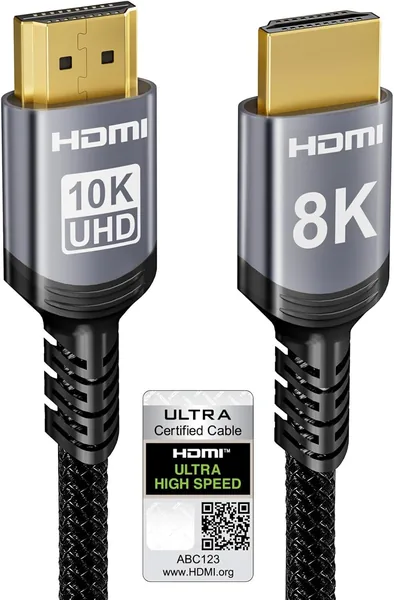 free ads كابل HDMI عالي السرعة 3 أمتار Sniokco 10K مع شهادة 48Gbps، أفضل سعر على أمازون — احصل الآن على تجربة بث فائقة الوضوح