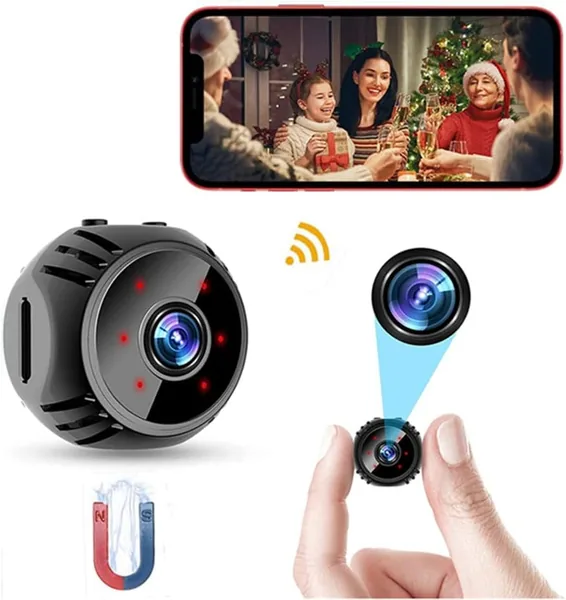 free ads كاميرا مخفية صغيرة 1080P HD مع رؤية ليلية وكشف الحركة – بطارية مدمجة – أفضل سعر