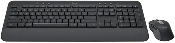 free ads لوحة مفاتيح ولوحة ماوس لاسلكية Logitech Signature MK650 Combo للأعمال، بتصميم باللغة العربية – جرافيت 920-011003