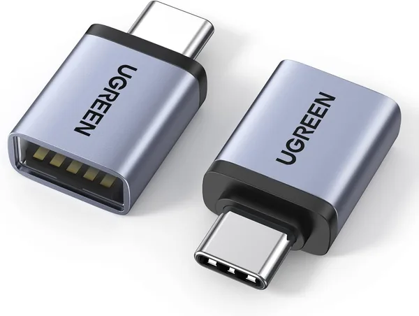 free ads محول UGREEN USB إلى USB C (قطعتان) – نقل بسرعة 10 جيجابيت/ثانية، متوافق مع Samsung S25 Ultra