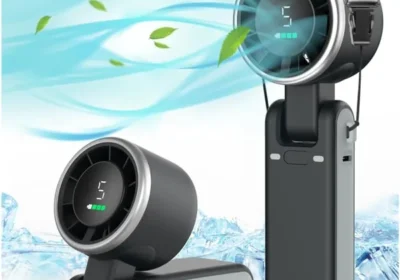 free ads مروحة PlayHot المحمولة، 5 سرعات، قابلة للشحن عبر USB-C، حتى 12 ساعة عمل، مراوح يدوية 3 في 1 مع فتحة هواء in Bahrain