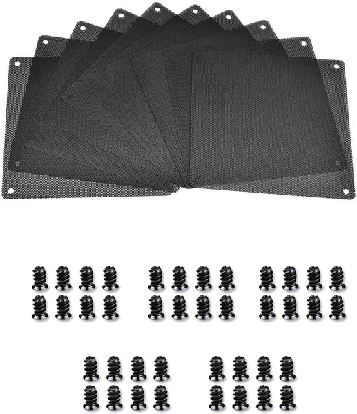 free ads DBOO 140x140mm Dust Filter 10 Pcs + Screws PC Fan Mesh