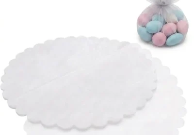 free ads Decoraparty 50 Portacondoni di Confetti in Tulle Organza per Favori Matrimoniali, Cerimonie, Comunioni e Conferme - Bianco in Italy