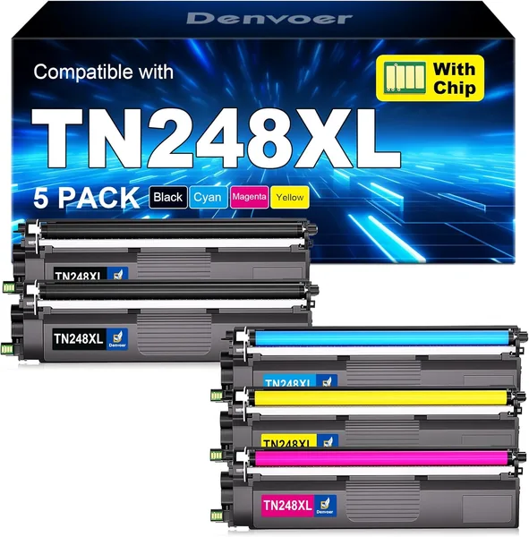 free ads Denvoer TN248XL Tonerkompatibel für Brother MFC-L3760CDW