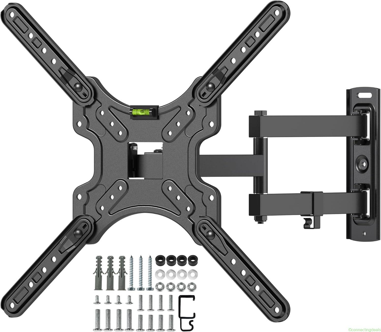 free ads Digank TV Wall Bracket 26-55 inch, Corner Mount with Tilt Swivel, Universal TV Holds up to 33% Off