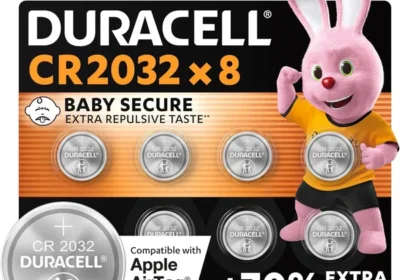 free ads Duracell CR2032 3V Baterías de Litio Coin Cell (8-Pack) - Hasta un 70% de Vida Extra - Tecnología Baby Secure - Para Apple AirTag, R in Spain