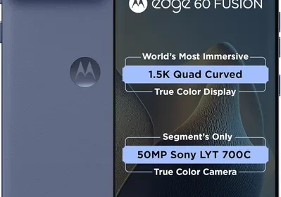 free ads मोटोरोला एज 60 फ्यूजन 5G (पैंटन स्लिपस्ट्रीम, 8GB RAM, 128GB स्टोरेज) | 6.67 इंच क्यूर्व्ड 1.5K pOLED डिस्प्ले | 50MP+13MP रियर in India