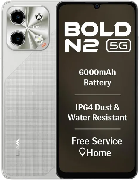 free ads लावा बोल्ड N2 5G (रेगुल गोल्ड, 4GB रैम, 64GB स्टोरेज) | 6000mAh सुपर बैटरी | ऑक्टा-कोर अल्ट्राफास्ट प्रोसेसर | सबसे बड़ा 6.75 (H