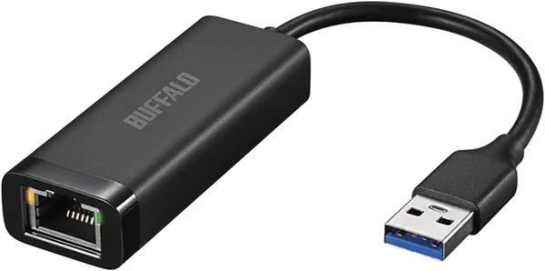 free ads バッファロー LUA6-U3-AGTE-NBK 有線LANアダプター、ギガ タイプA、USB 3.2 (Gen1)、日本製（Windows/macOS/Nintendo Switch対応]